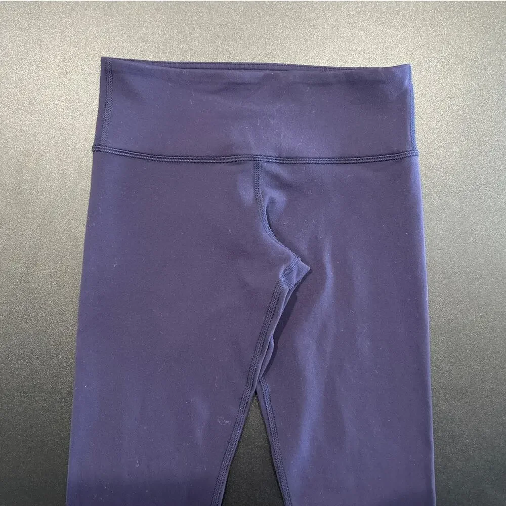 Lululemon Wunder Under Leggings, Blue, Women's Size 4